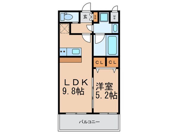 プレジオ十三の物件間取画像